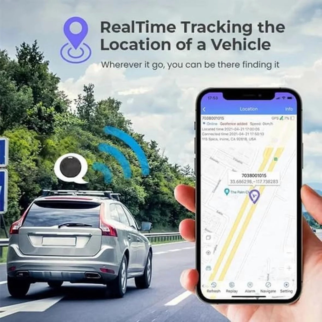 Mini GPS Tracker for Vehicles, Mini Worldwide GPS Tracker, Car Locator Tracker, Car Vehicle Tracking Anti-Lost Locator for Tracking System