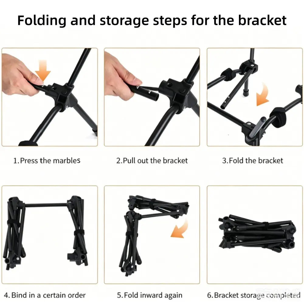 Folding Camping Chair, Lightweight Foldable Chair, Portable Lightweight Moon Chair with Carry Bag, Compact Outdoor Chair for Camping, Hiking & Picnic