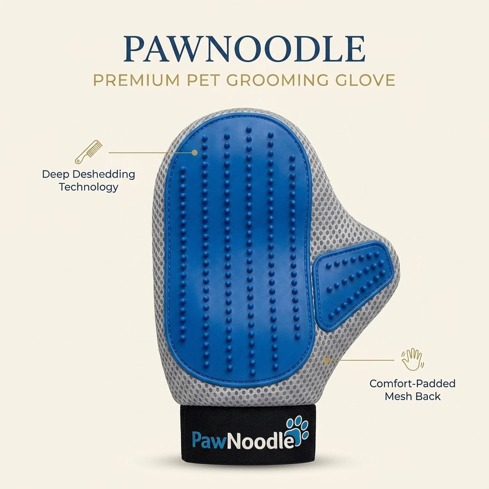 PawNoodle Pet Grooming Glove