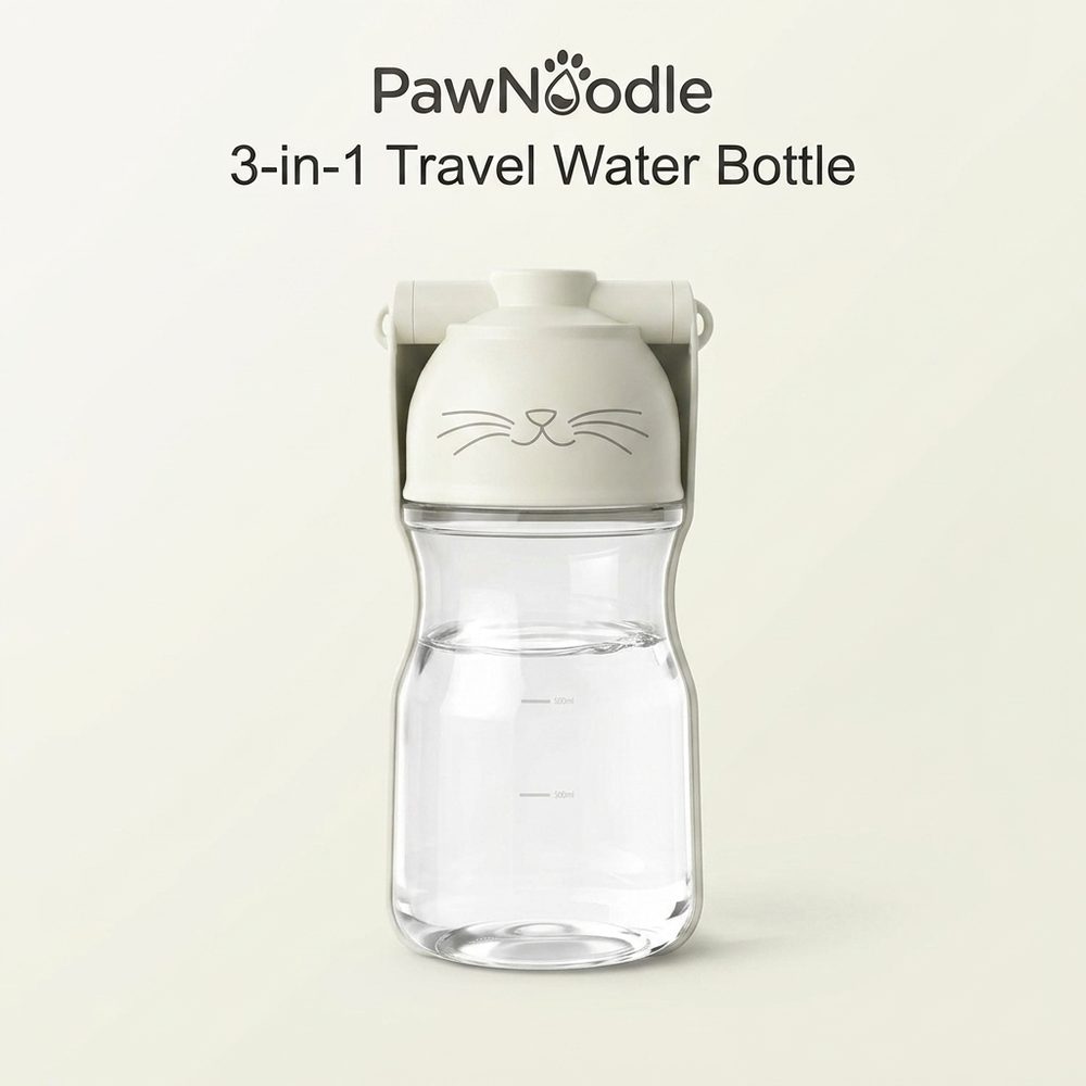 PawNoodle 3-in-1 Travel Water Bottle